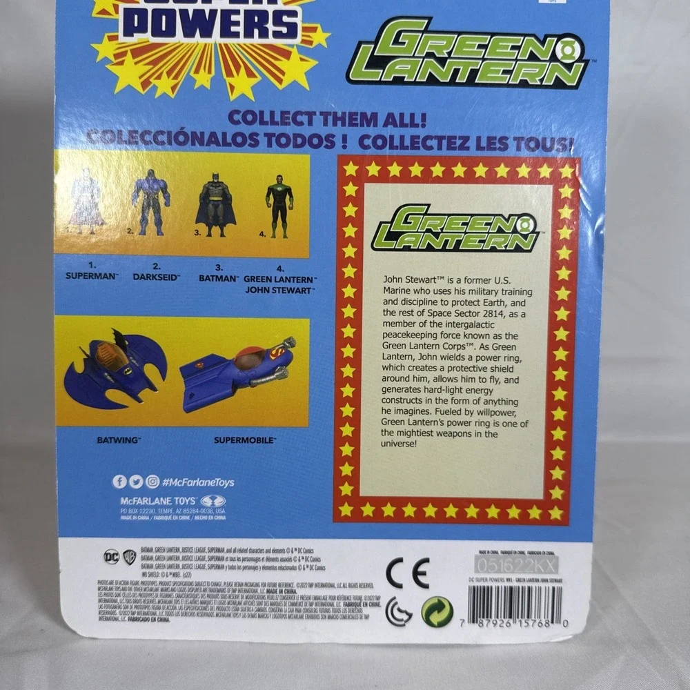 McFarlane Toys DC Super Powers John Stewart Green Lantern Action Figure 2022